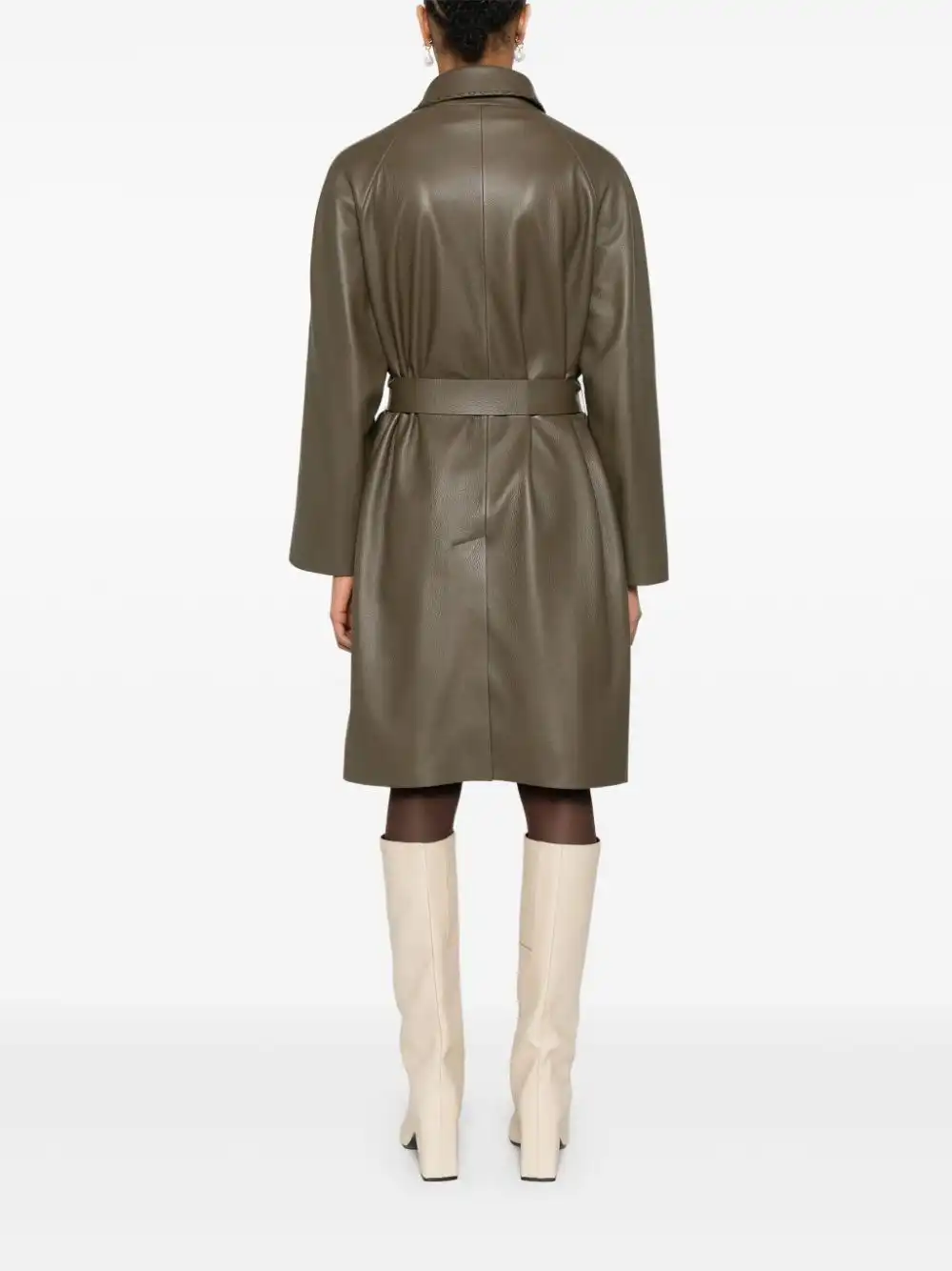 Affordable FENDI leather coat