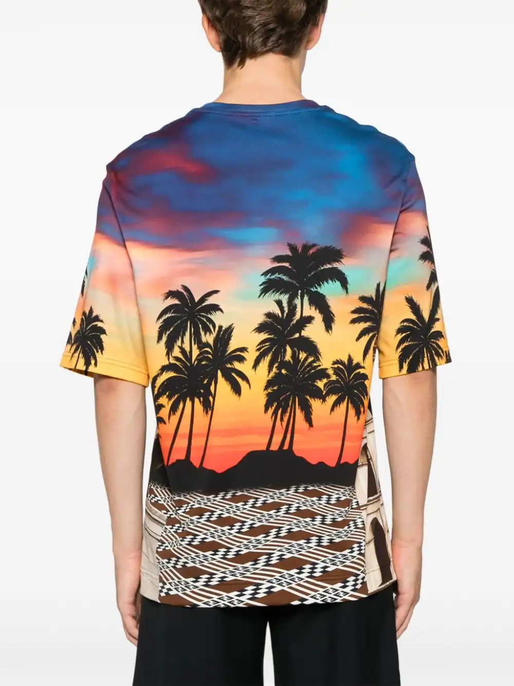 Affordable FENDI Summer in Roma-print T-shirt