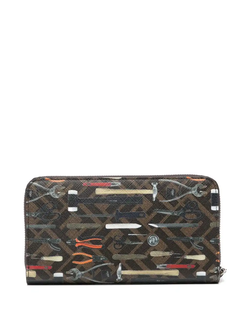 Affordable FENDI Tool-print wallet