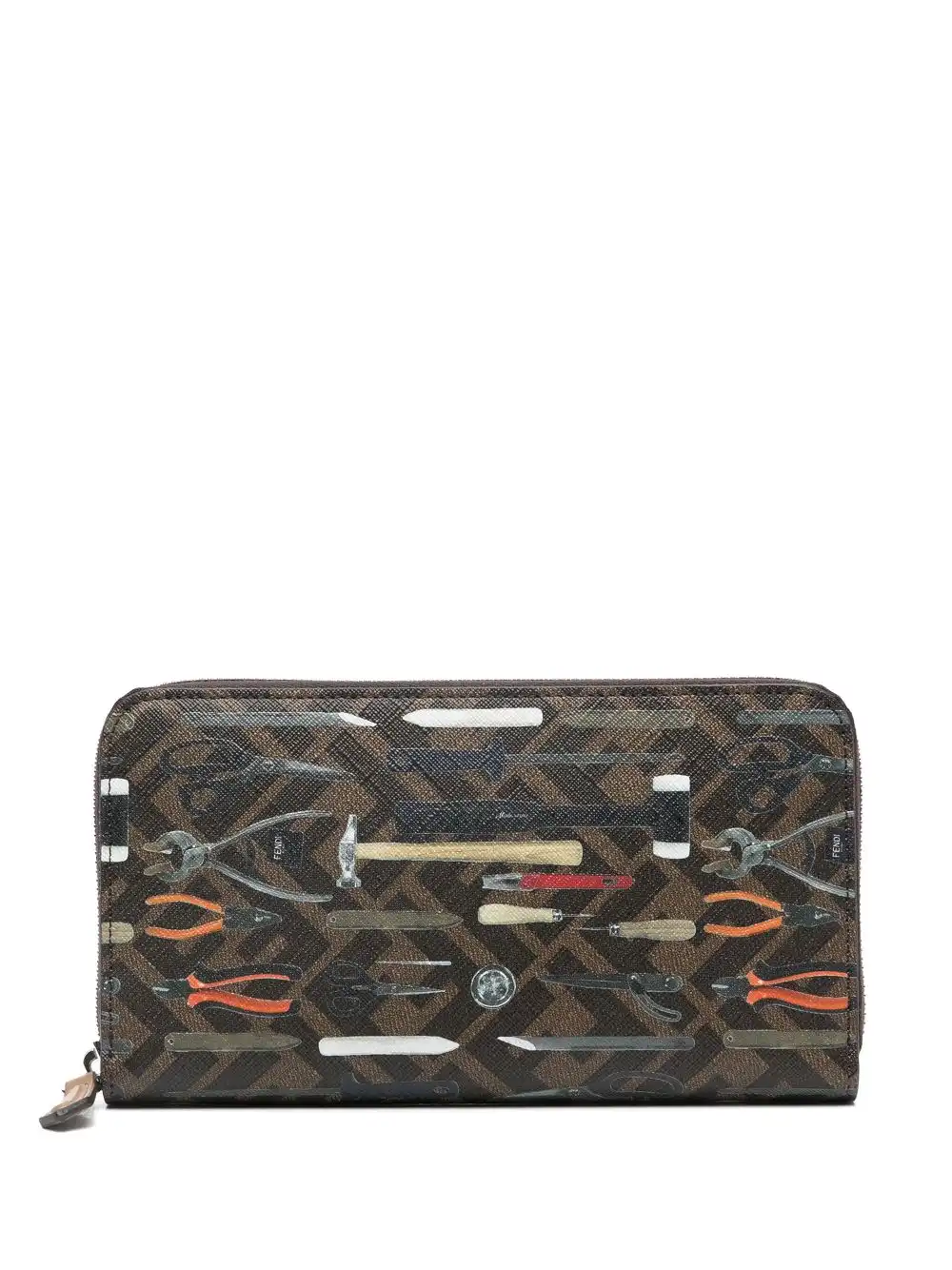 Affordable FENDI Tool-print wallet