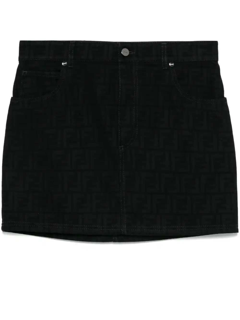 Cheap FENDI FF-motif mini skirt