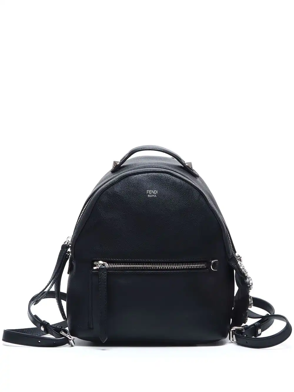 Affordable Fendi mini rhinestone-embellished backpack