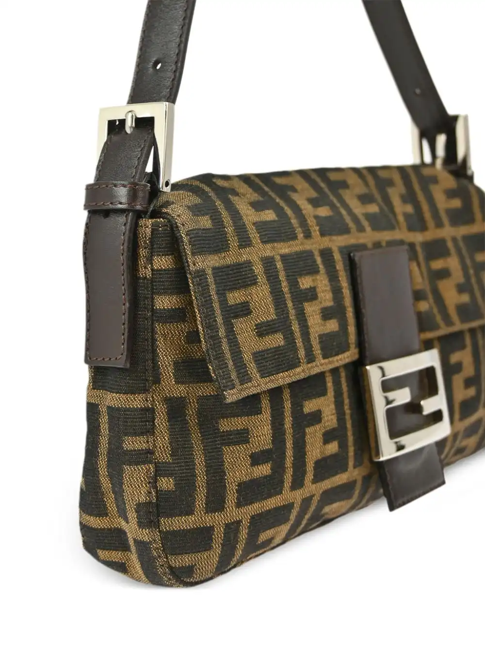 Affordable Fendi 1990-2000s Zucca Baguette shoulder bag