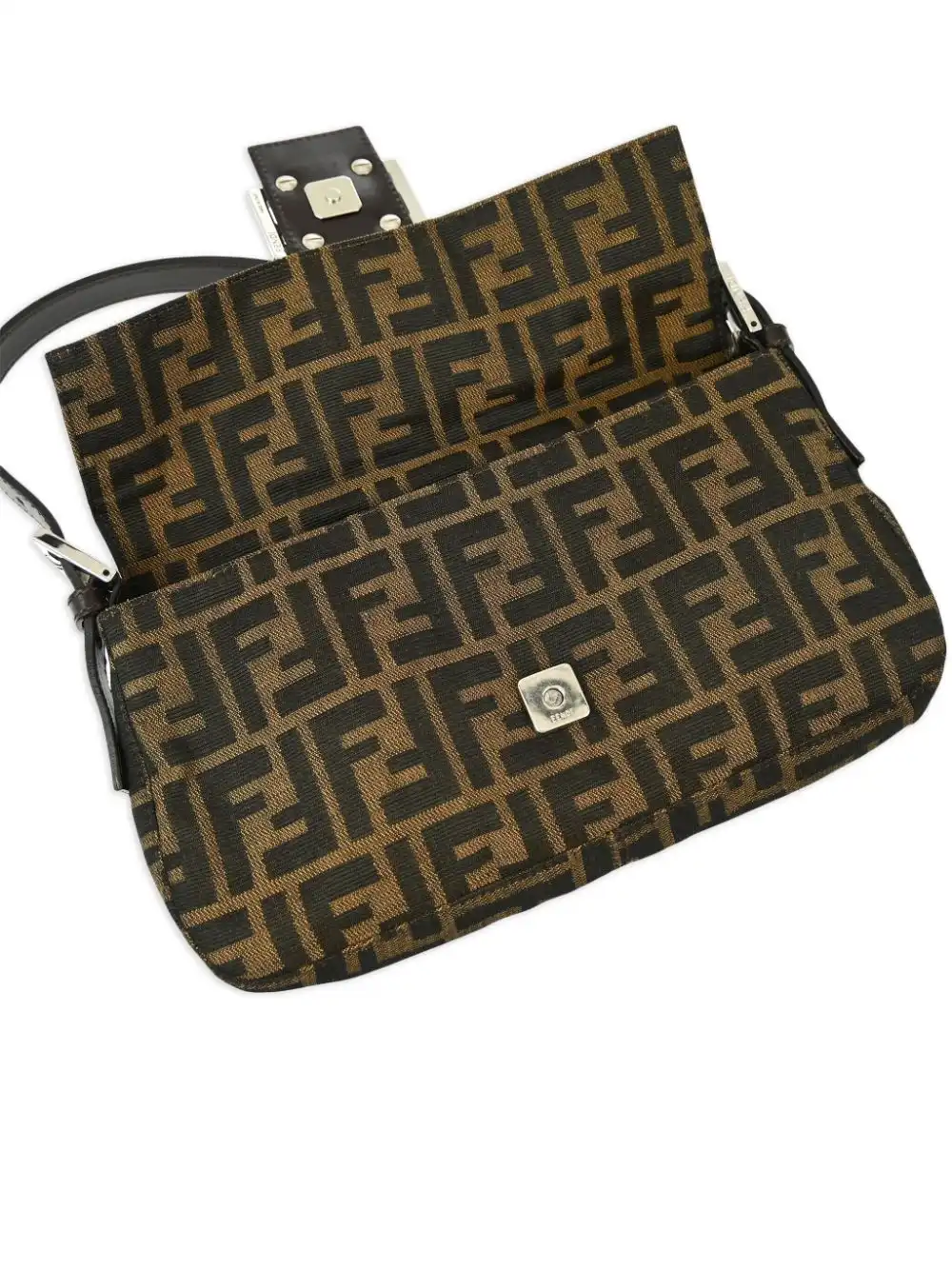 Affordable Fendi 1990-2000s Zucca Baguette shoulder bag