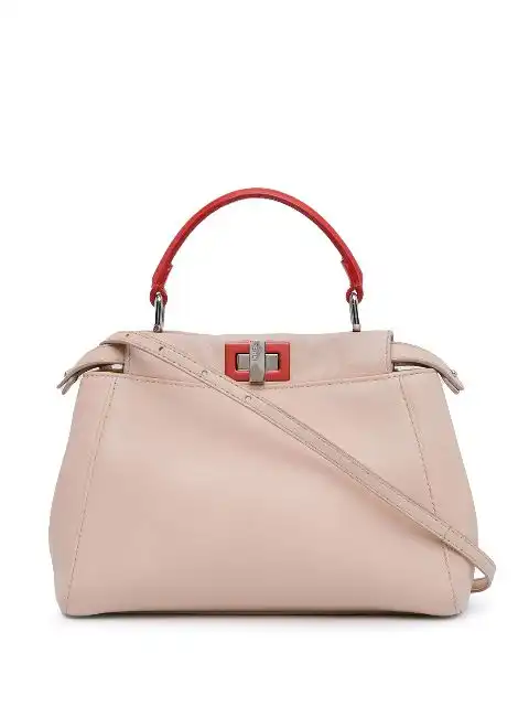 Fendi 2010-2024 Mini Leather Iconic Peekaboo satchel