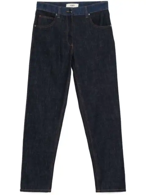 FENDI two-tone jeans