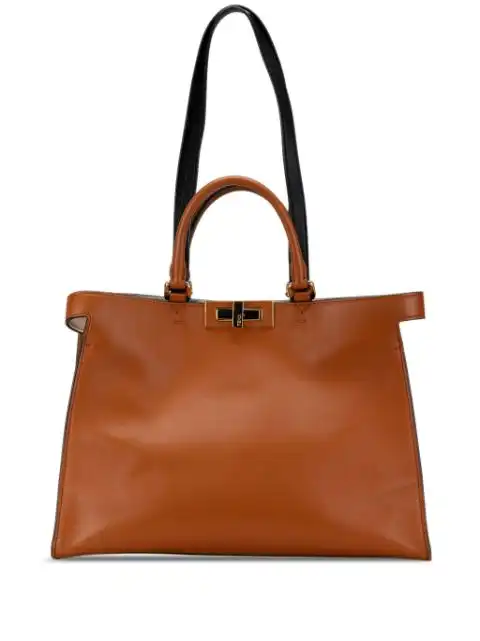 Fendi 2000-2010 Small Leather Peekaboo X Tote satchel