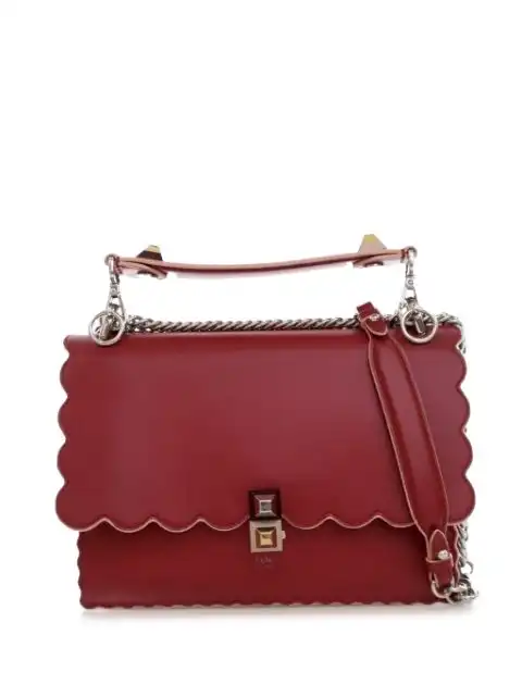 Fendi 2017-2023 Medium Scalloped Studded Kan I satchel