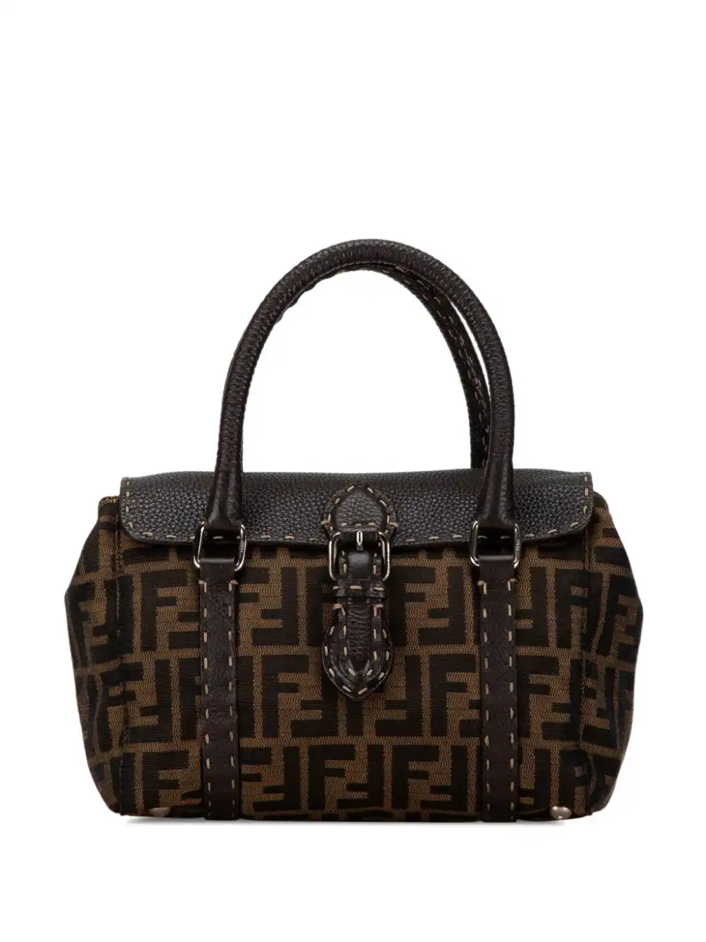 Affordable Fendi 2000-2010 Mini Zucca Canvas Selleria Linda handbag