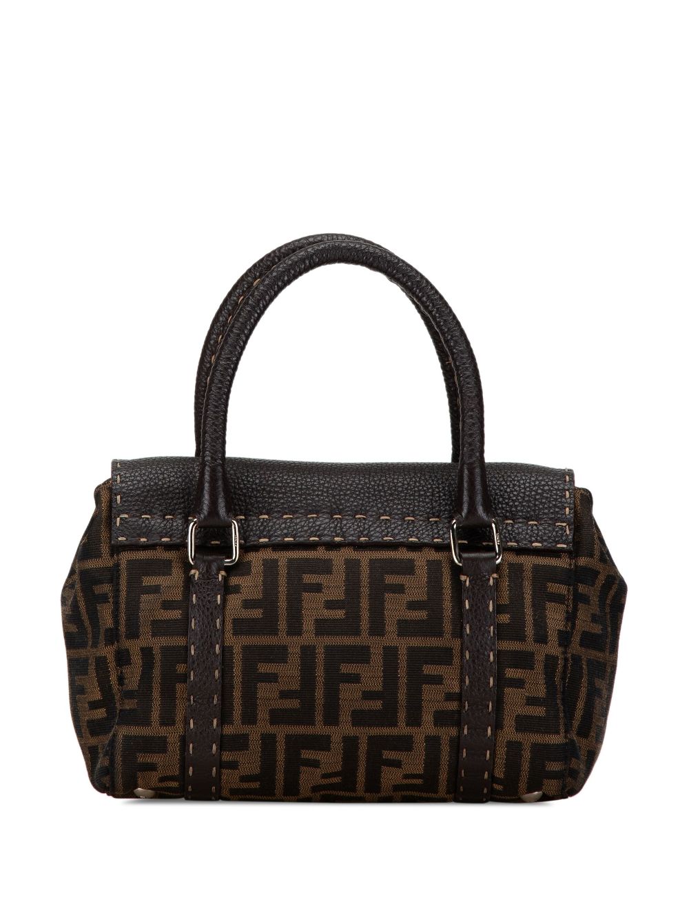 Fendi 2000-2010 Mini Zucca Canvas Selleria Linda handbag