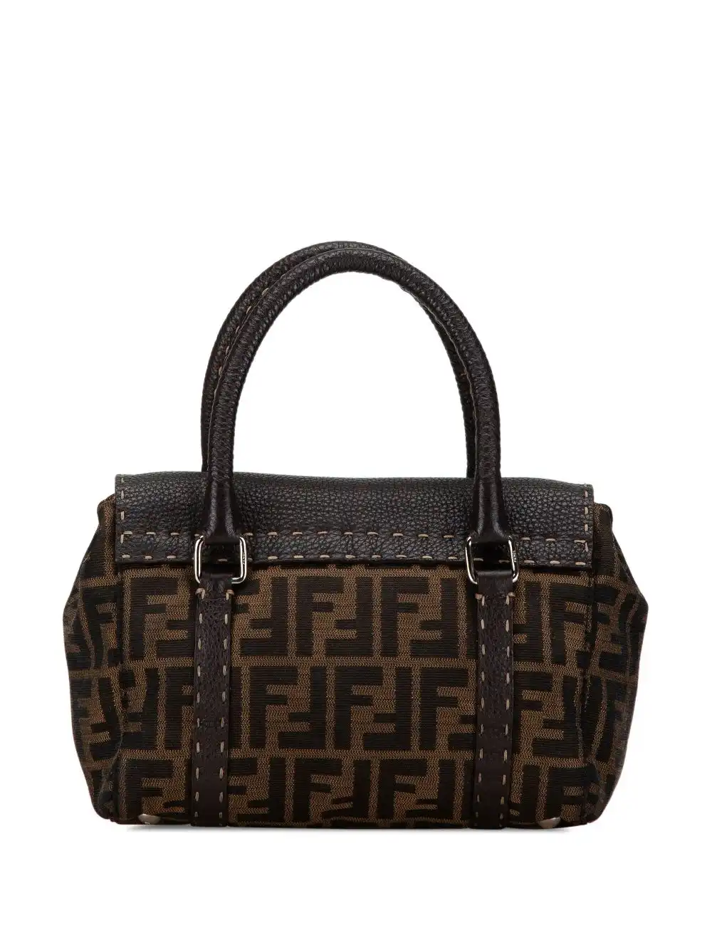 Affordable Fendi 2000-2010 Mini Zucca Canvas Selleria Linda handbag