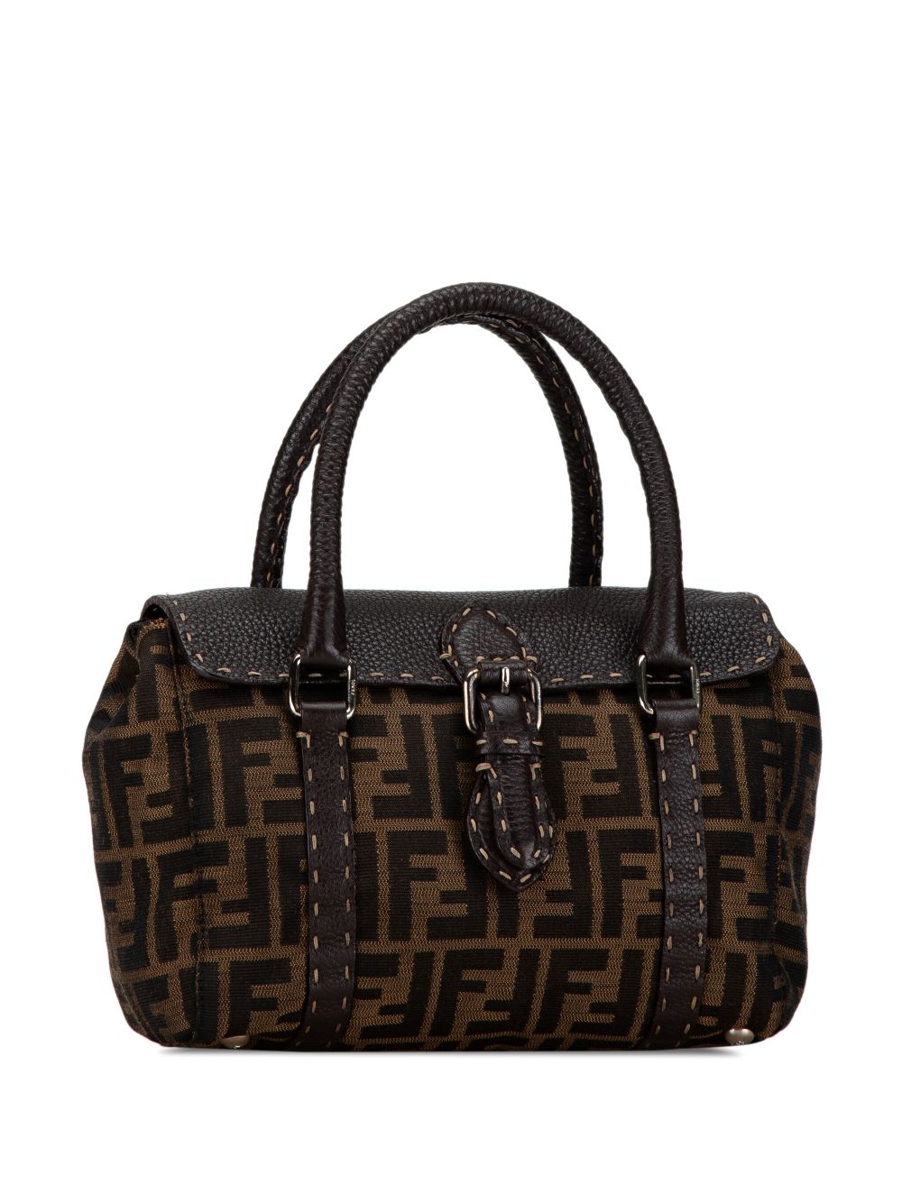 Fendi 2000-2010 Mini Zucca Canvas Selleria Linda handbag