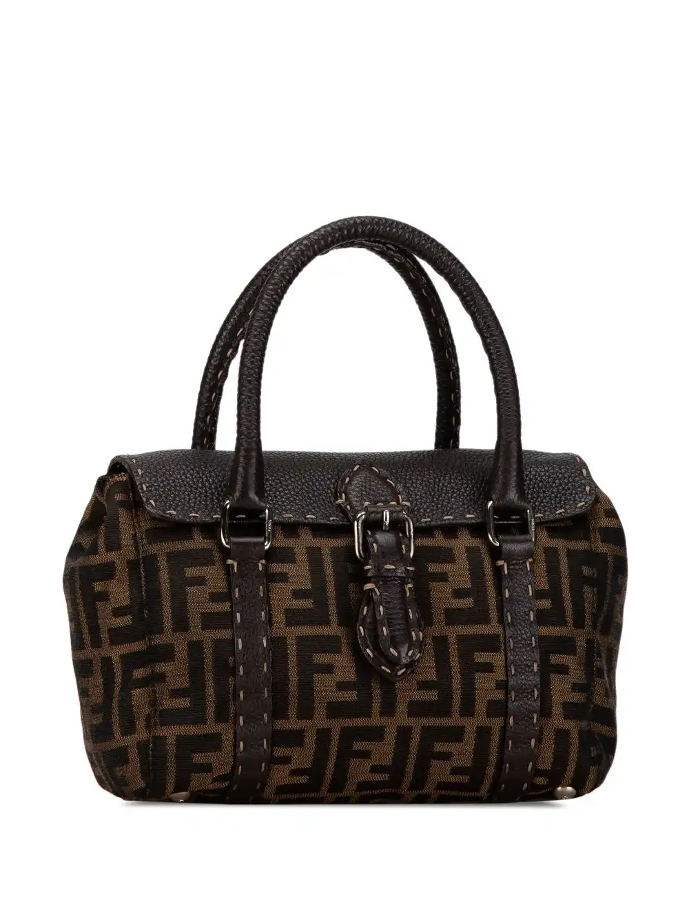 Affordable Fendi 2000-2010 Mini Zucca Canvas Selleria Linda handbag