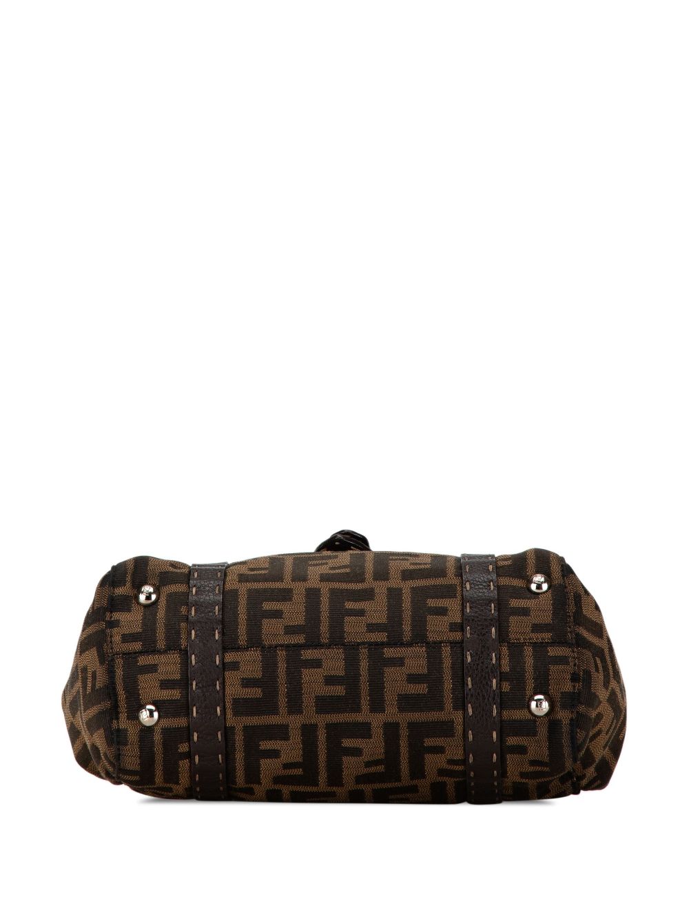 Fendi 2000-2010 Mini Zucca Canvas Selleria Linda handbag