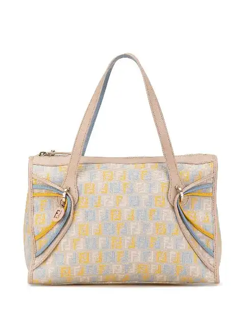 Fendi 2000-2010 Multicolor Zucchino Canvas tote bag