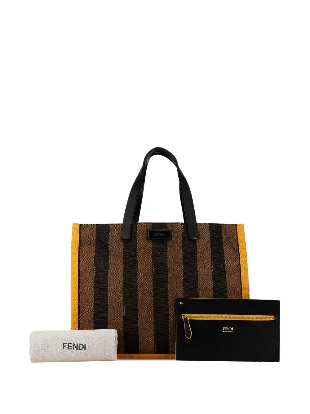 Affordable Fendi 2010-2022 Pequin Canvas tote bag