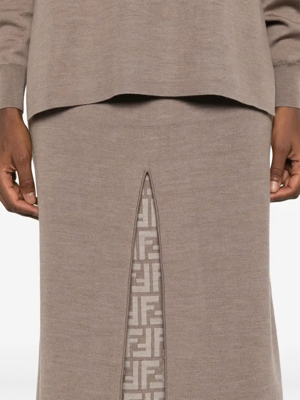 Cheap FENDI flared midi skirt