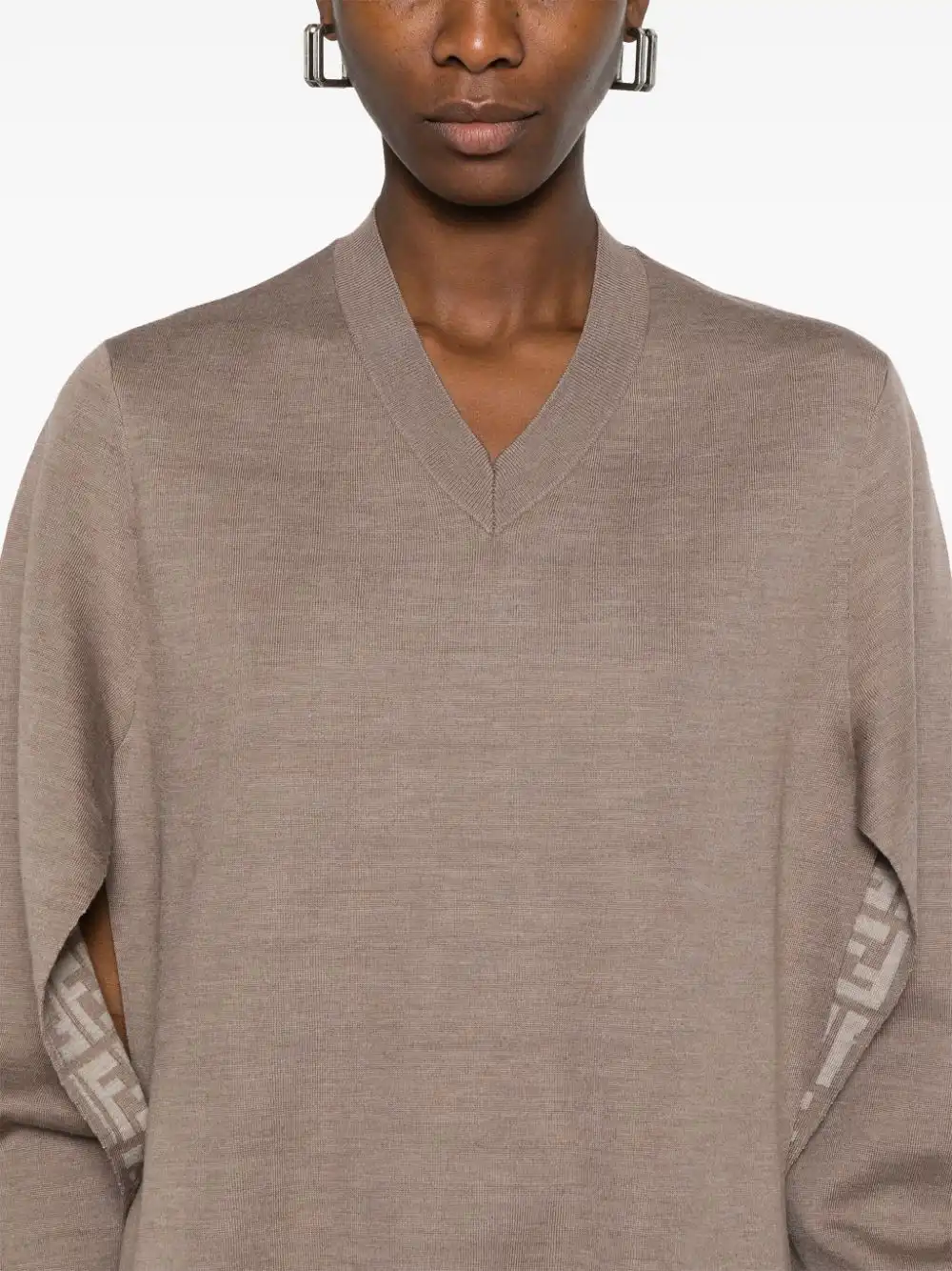 Affordable FENDI V-neck sweater