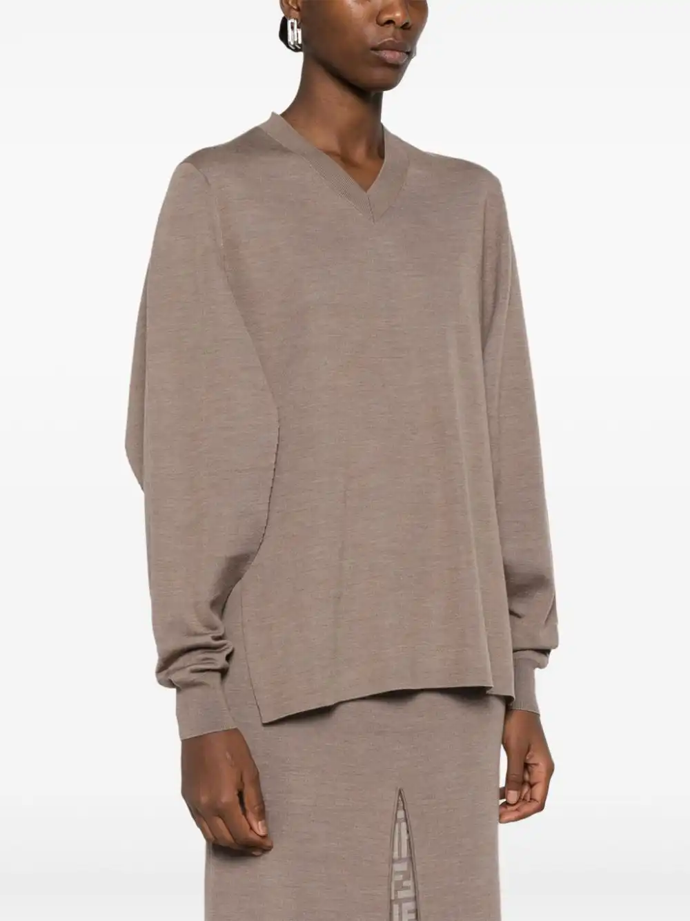 Affordable FENDI V-neck sweater