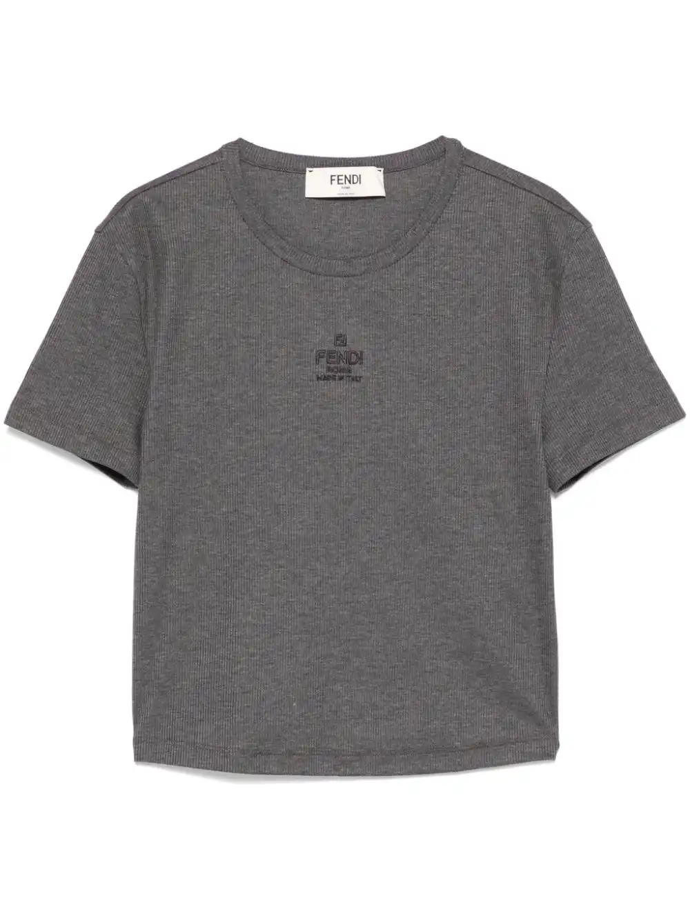 Affordable FENDI fine-ribbed T-shirt