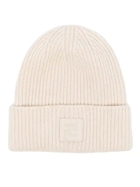 FENDI FF-embossed beanie