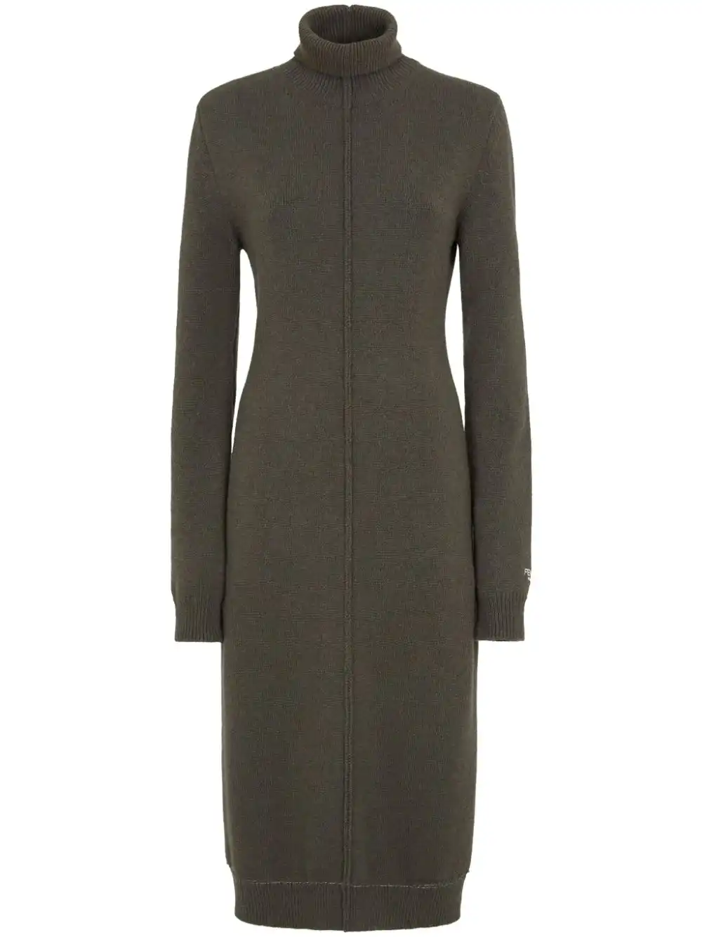 Cheap FENDI roll neck long-sleeve dress