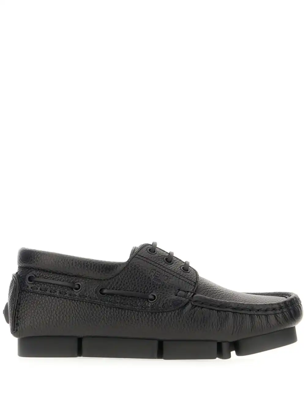 Cheap FENDI leather lace-up loafers