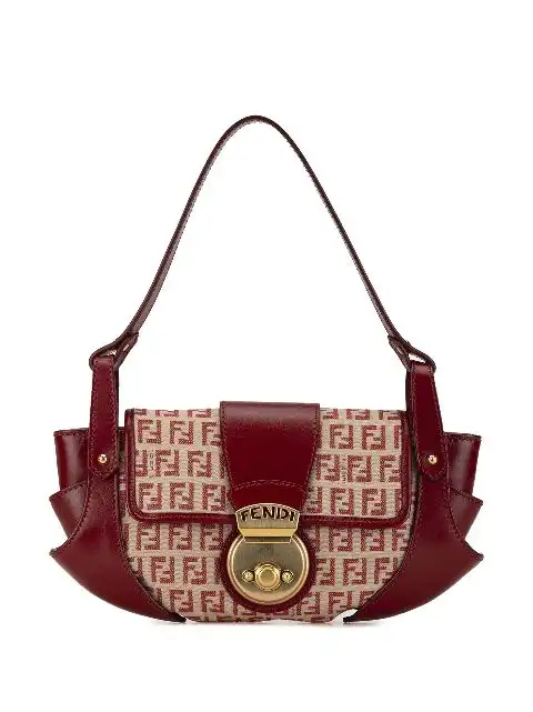 Fendi 2000-2010 Zucchino Canvas Compilation shoulder bag