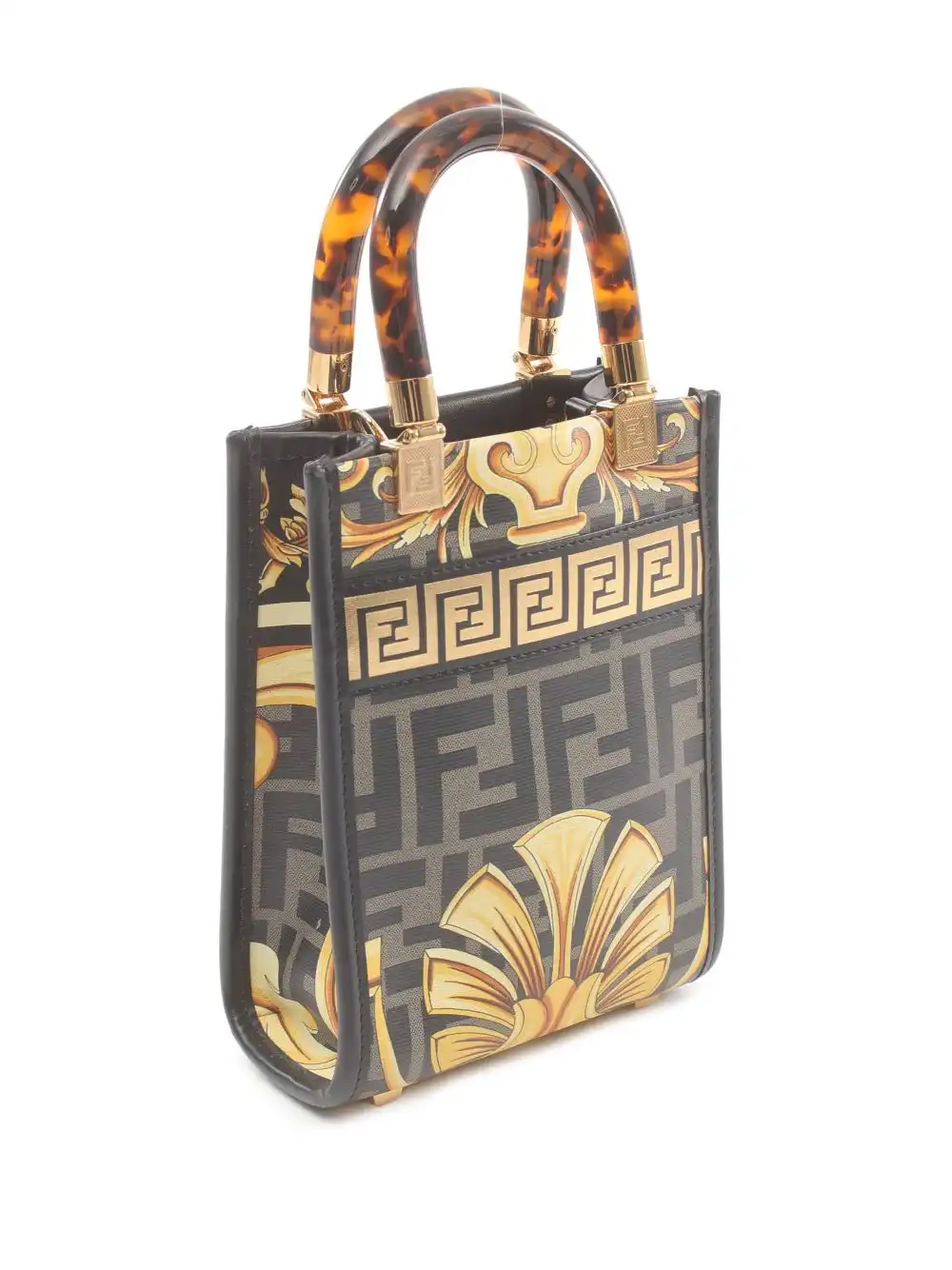 Affordable Fendi x Versace 2010 small Sunshine two-way bag