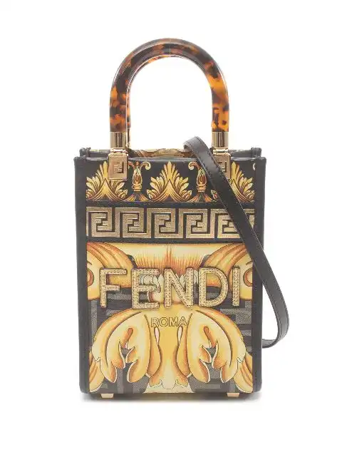 Fendi x Versace 2010 small Sunshine two-way bag