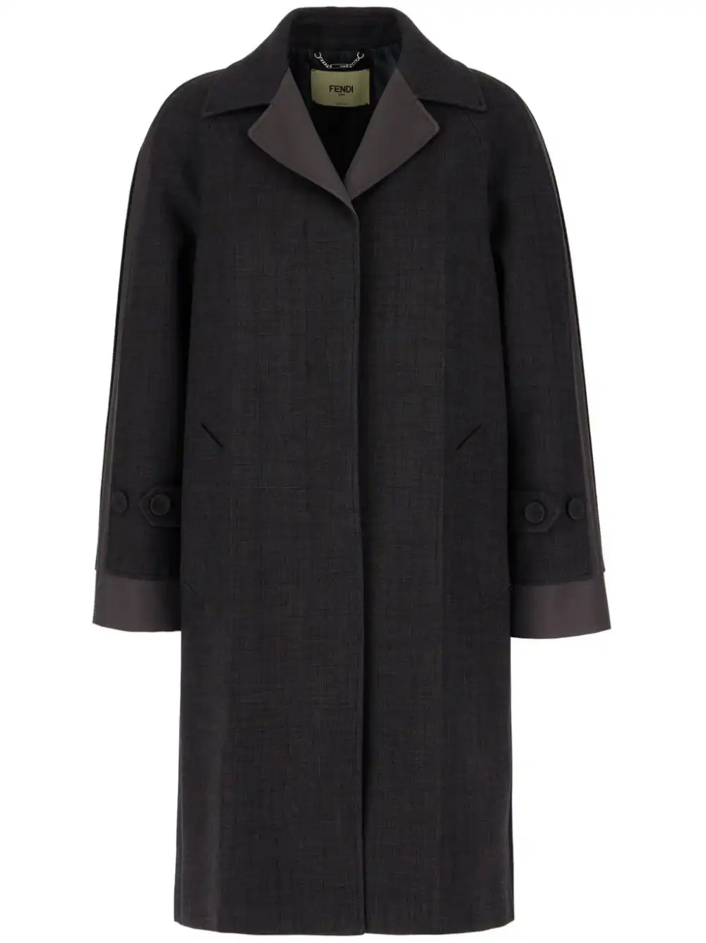 Affordable FENDI concealed fastening coat