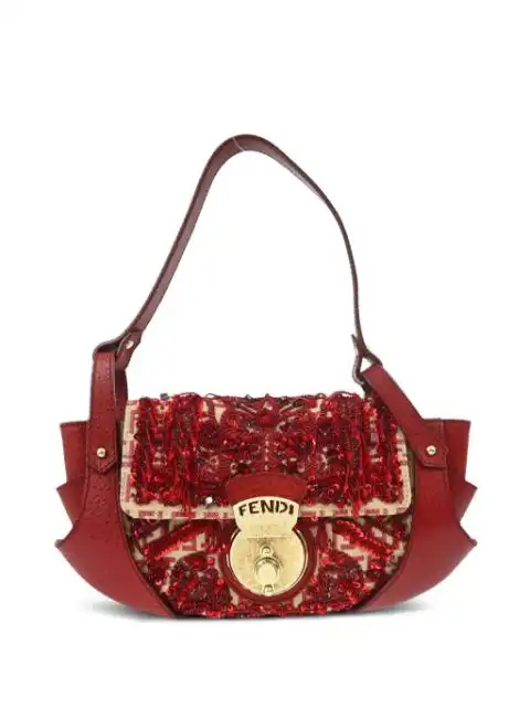 Fendi 2010s Beads Zucchino tote bag