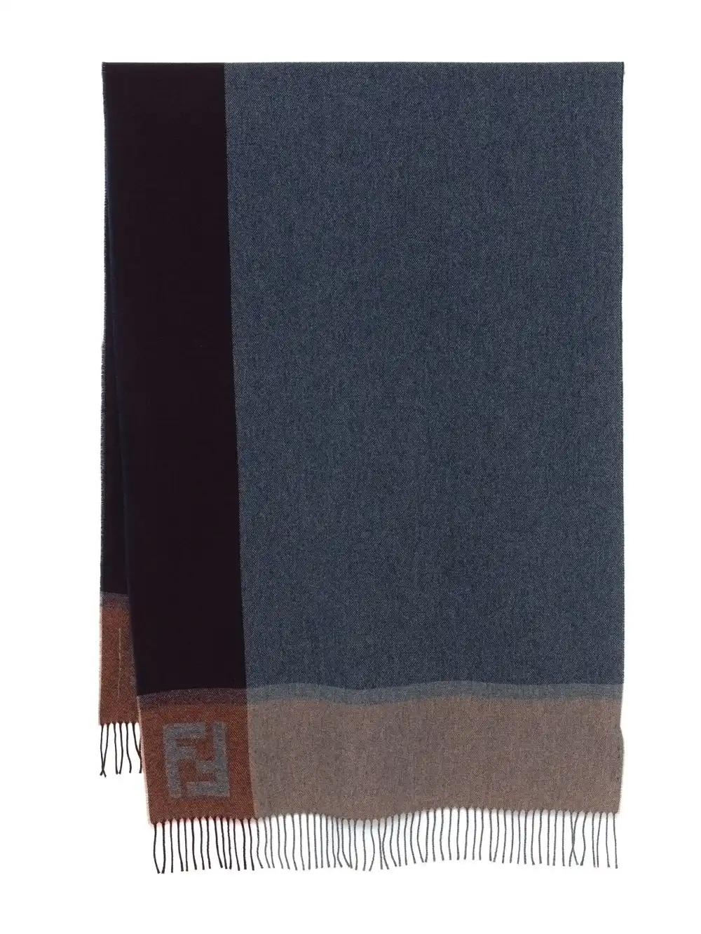 Affordable FENDI colour-block wool scarf