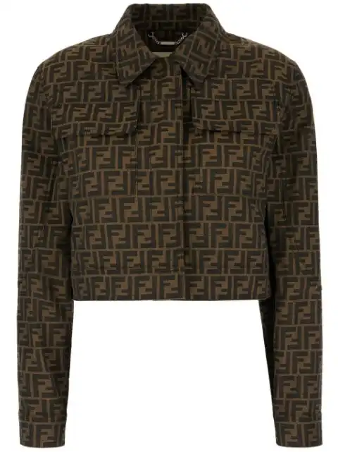 FENDI FF-motif cropped jacket