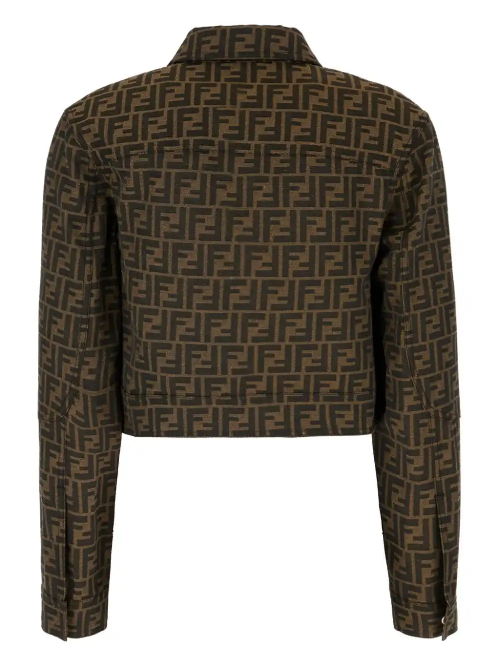 Cheap FENDI FF-motif cropped jacket