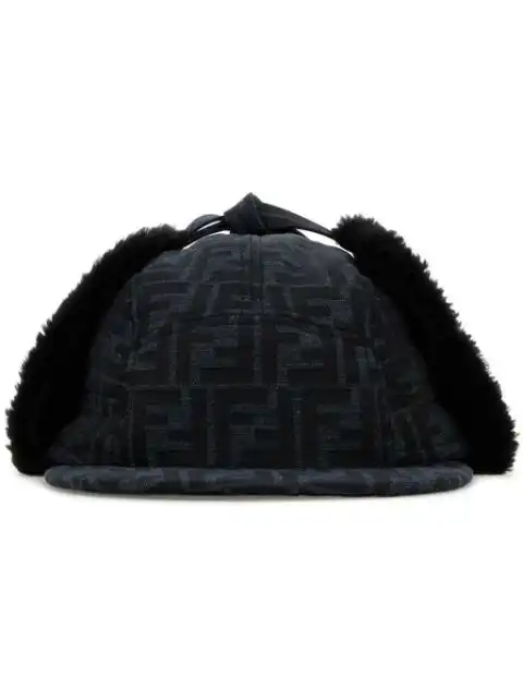 FENDI FF- logo canvas hat