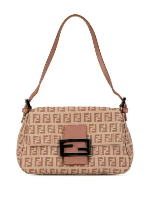 Fendi 2000-2010 Mini Zucchino Canvas Mamma Forever shoulder bag