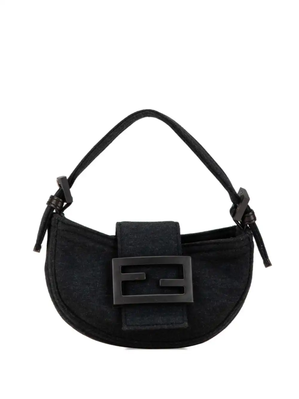 Affordable Fendi 2000-2010 Mini Wool Croissant handbag