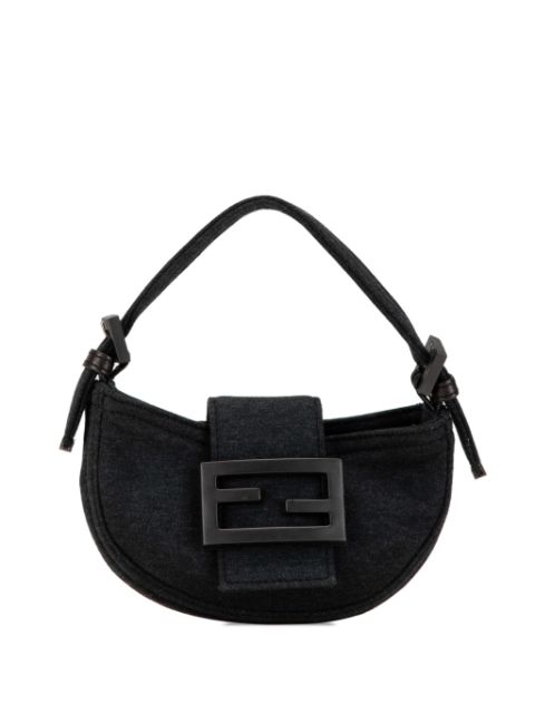 Fendi 2000-2010 Mini Wool Croissant handbag