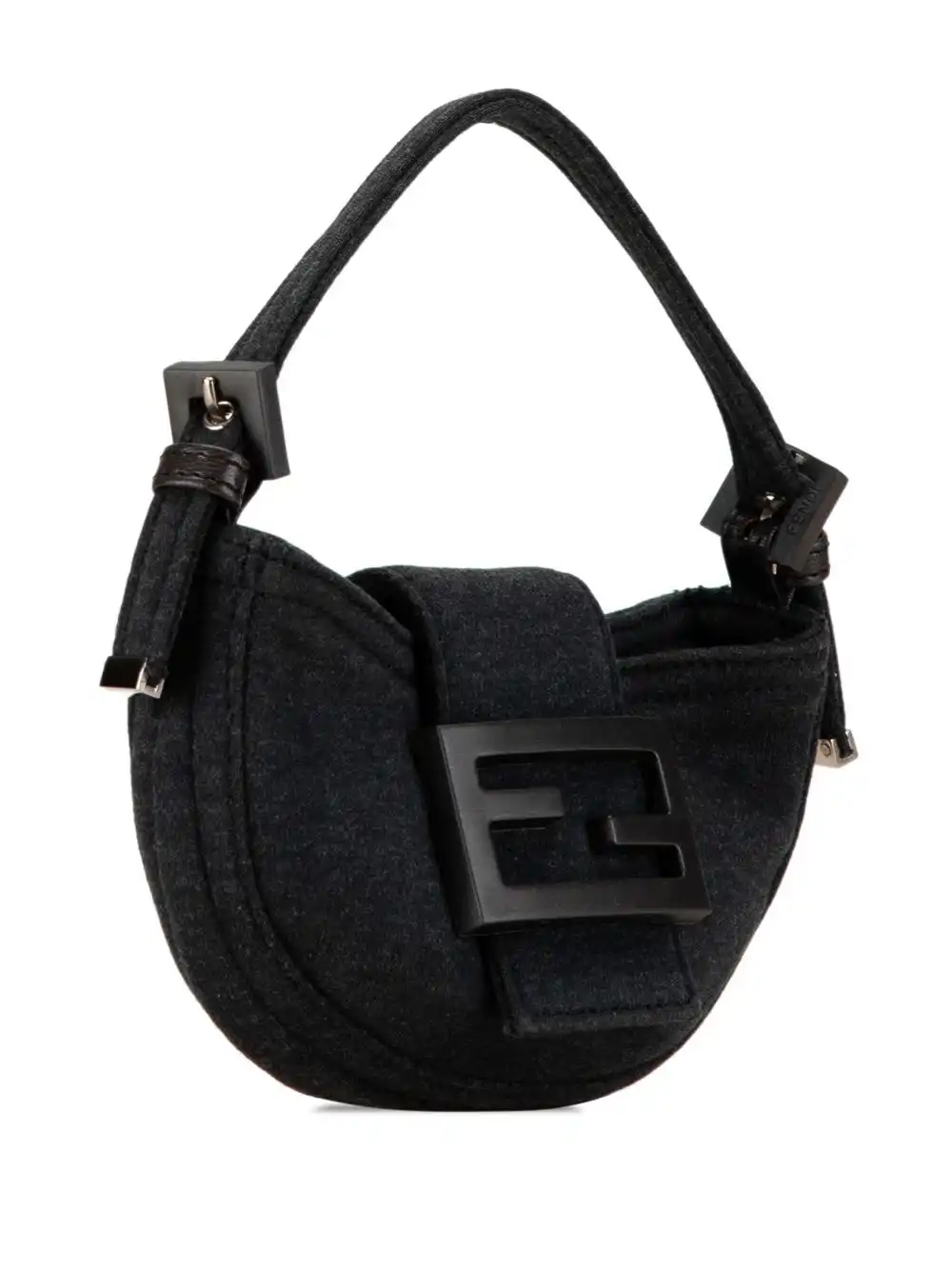 Affordable Fendi 2000-2010 Mini Wool Croissant handbag