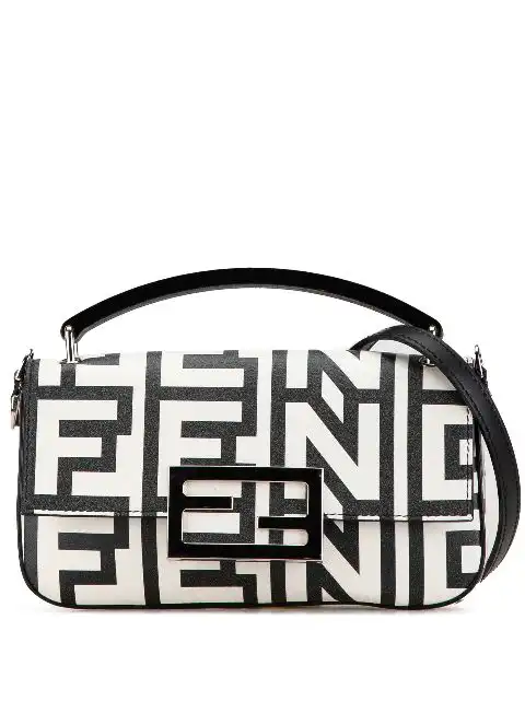 Fendi 2010-present Marc Jacobs Nappa Vitello King Logo Print Phone Bagbaguette satchel