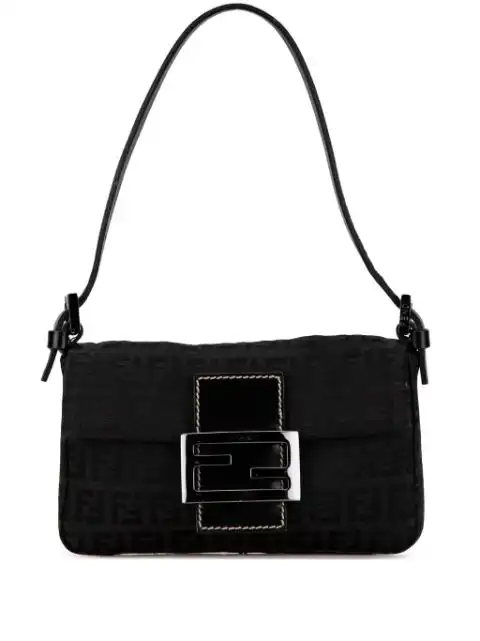 Fendi 2000-2010 Mini Zucchino Canvas baguette shoulder bag