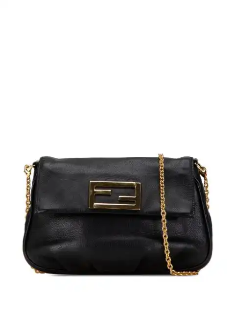 Fendi 2000-2010 Leather Fendista Pochette crossbody bag