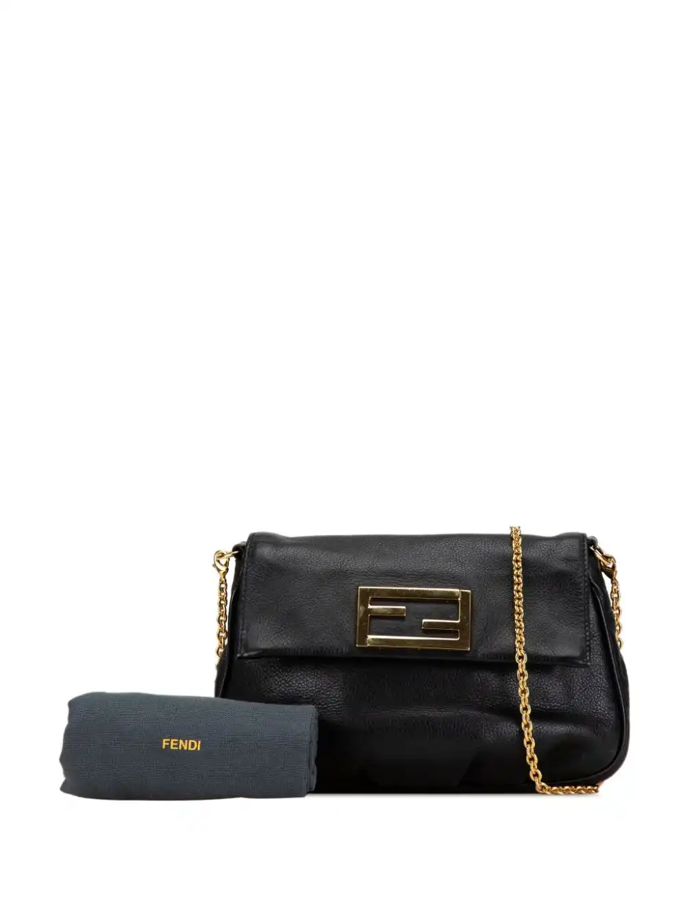 Affordable Fendi 2000-2010 Leather Fendista Pochette crossbody bag