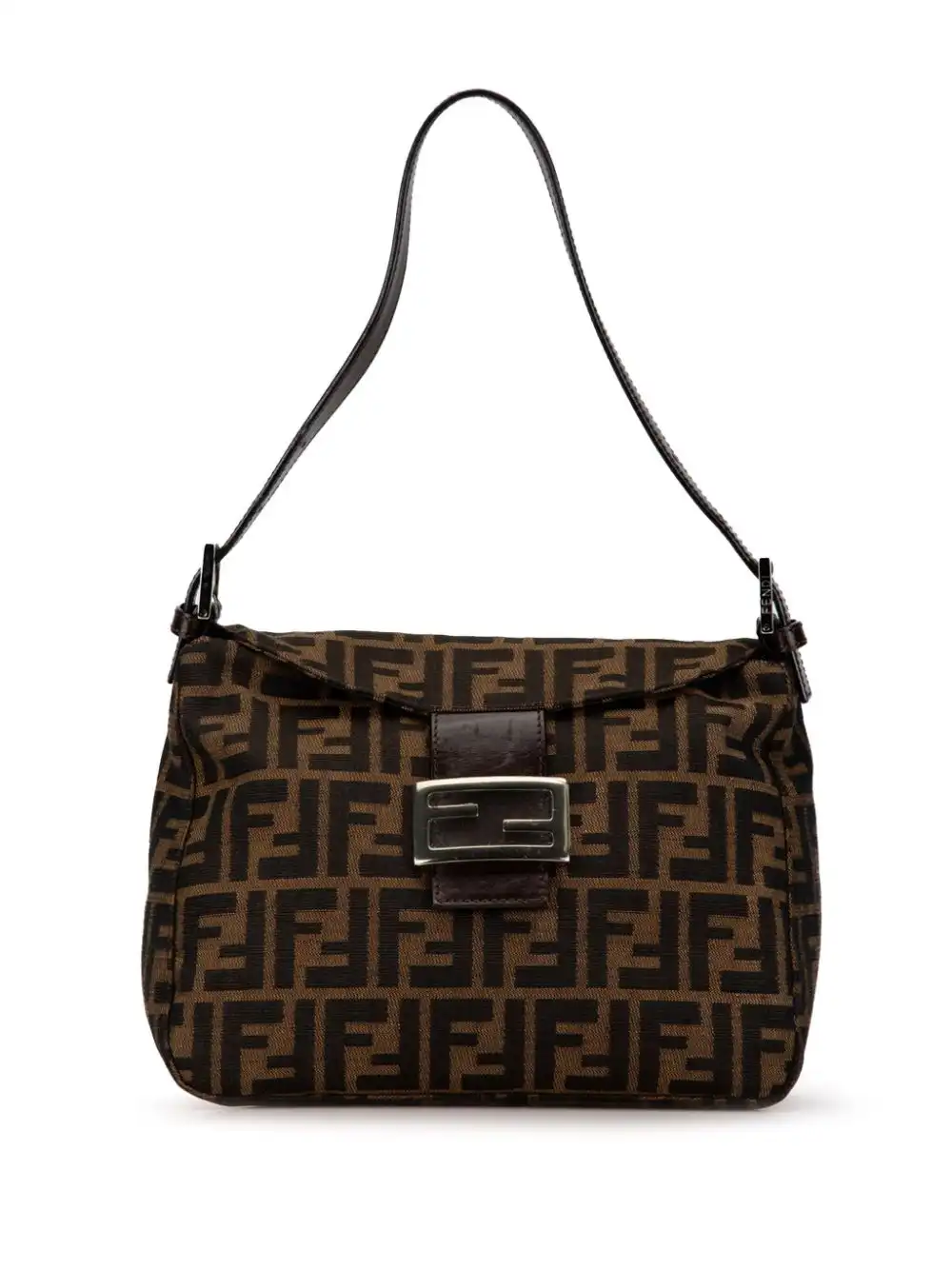 Cheap Fendi 2000-2010 Zucca Canvas Double Flap shoulder bag