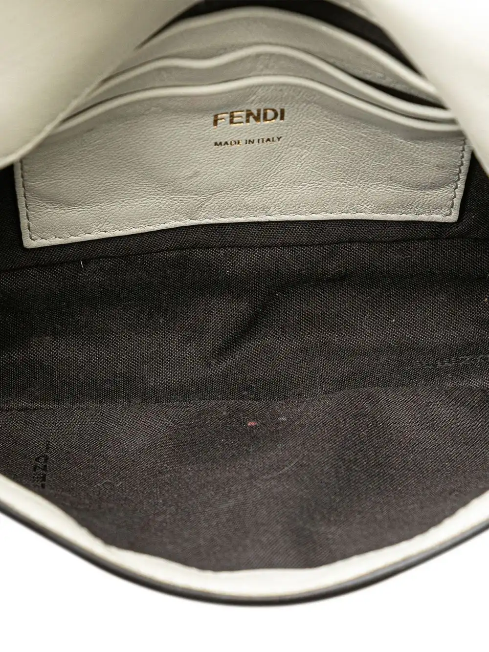 Affordable Fendi 2000-2010 Mini Zucca Embossed Leather Bagbaguette satchel