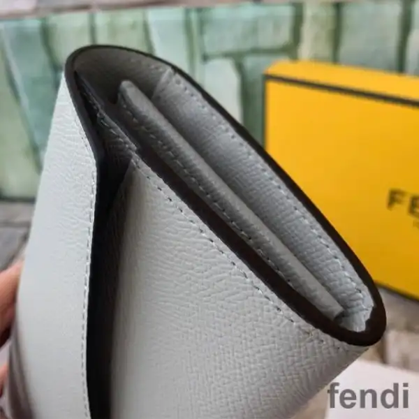 Cheap F is Fendi Continental Wallet In Calf Leather Grey