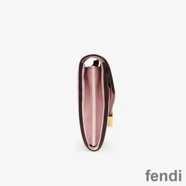 Cheap F is Fendi Continental Wallet In Calf Leather Pink