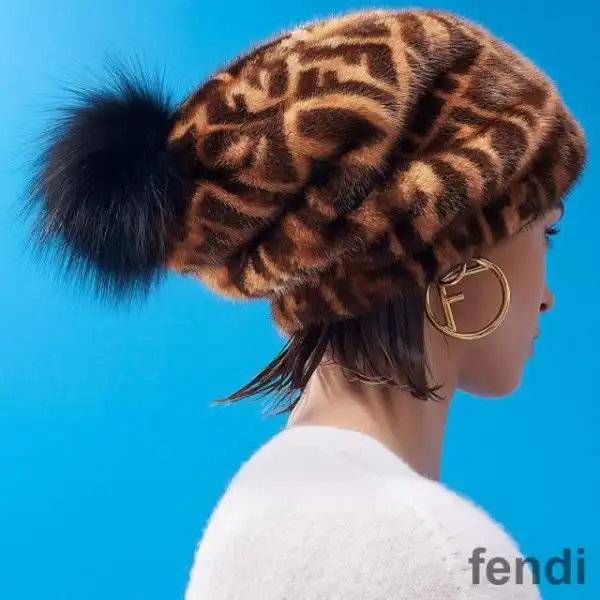 Affordable F is Fendi Hoop Earrings In Metal Gold Palladium