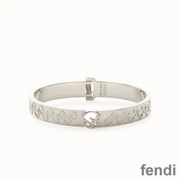 Cheap F is Fendi Ragid Bracelet In Metal Palladium